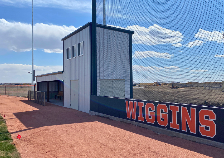 Wiggins School Baseball Dugouts